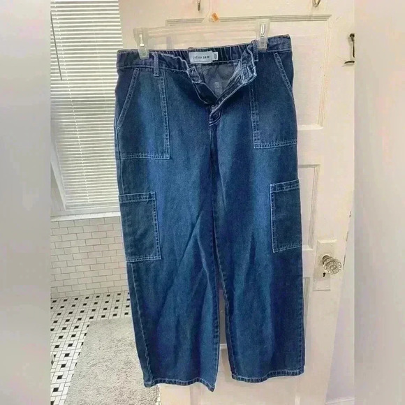 Refuge Denim mom jeans cargo style with pockets size‎ 5 - Picture 2 of 7